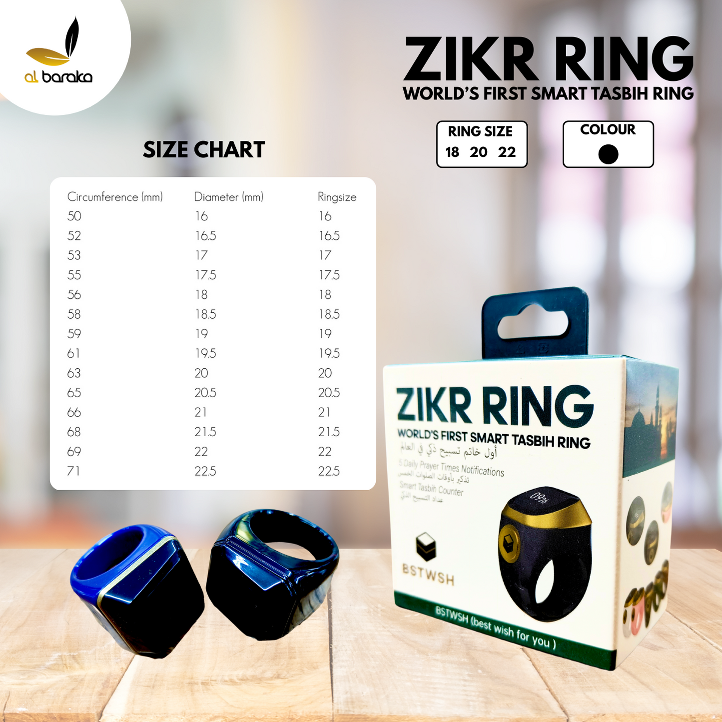 ZIKR RING-WORLD'S FIRST SMART TASBIH RING