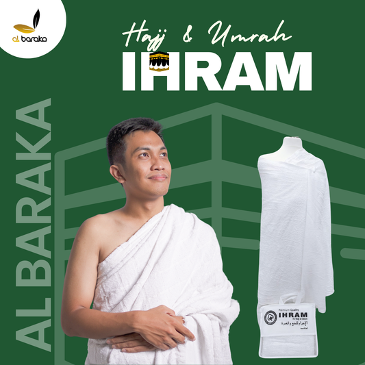 Adult hajj & Umrah Ihram Towel 2pcs Set  Cotton Super Soft- Standard Adult Size 45''x90''in